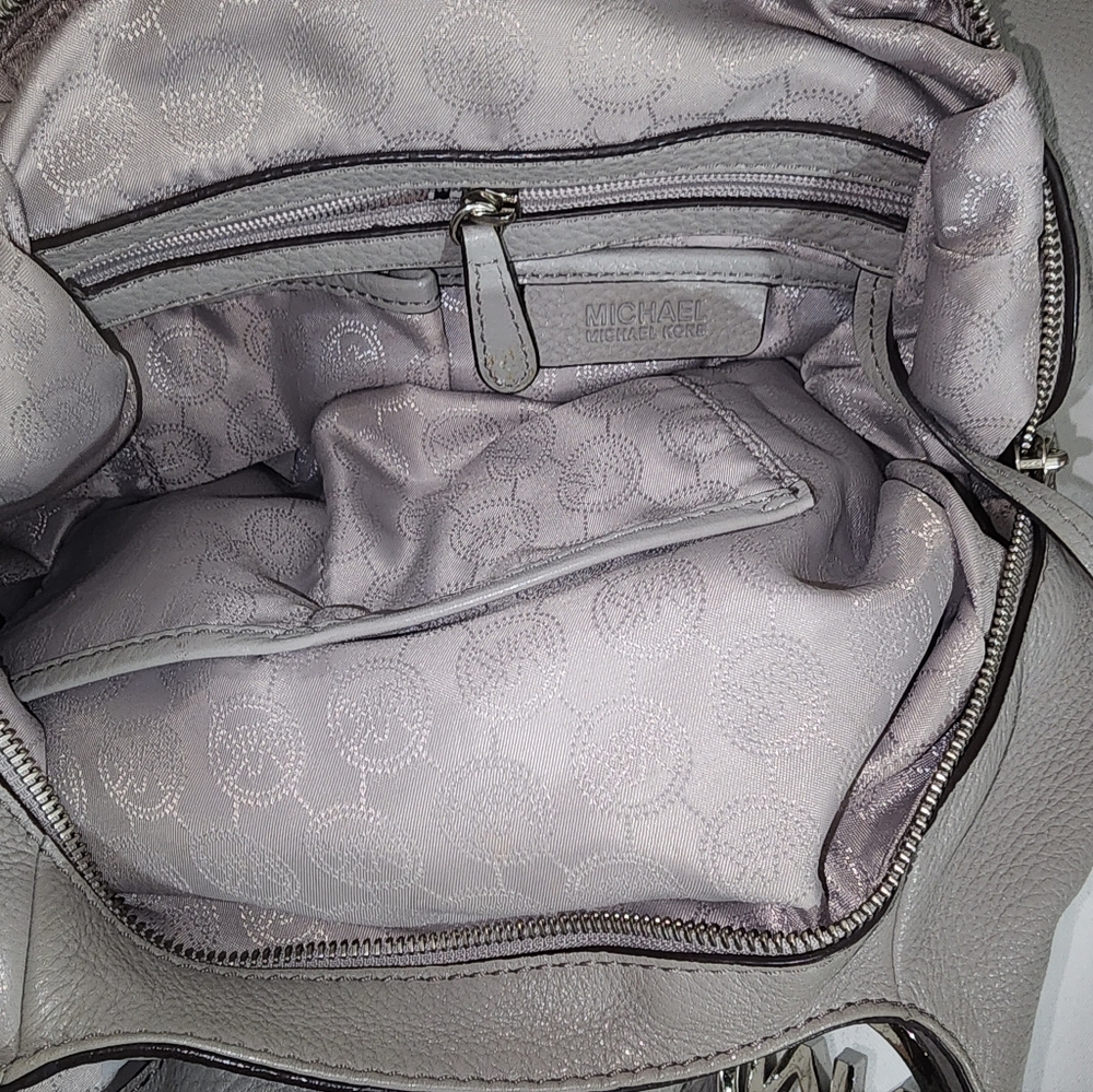 Michael Kors Grey Leather Bag - Picture 5 of 7